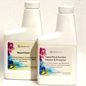 CleanTeam Earth Friendly Glass Cleaner & Wood Polish
